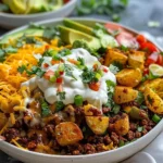 Loaded Potato Taco Bowl