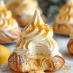 Light choux pastries filled with lemon cream