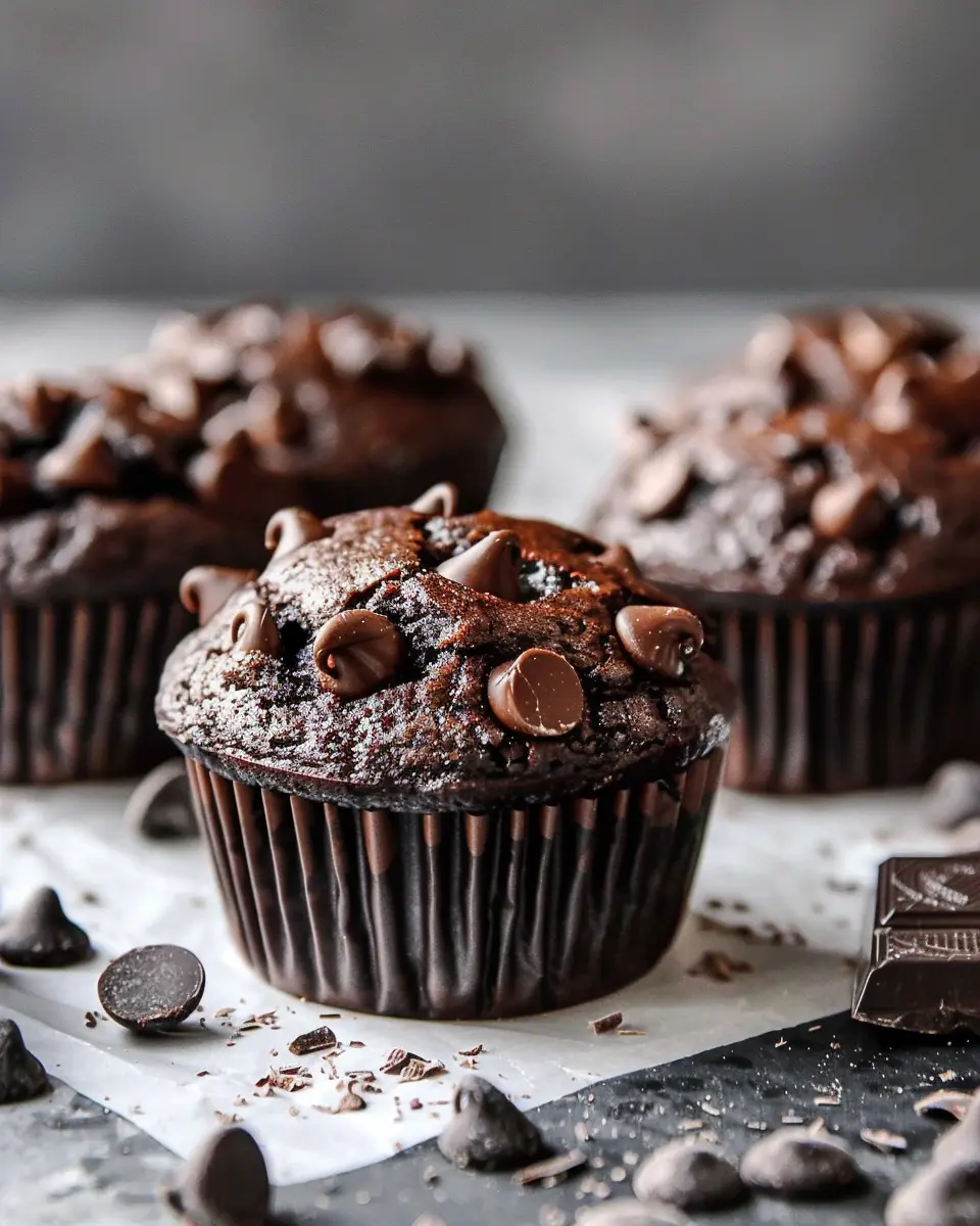Double Chocolate Chip Muffins