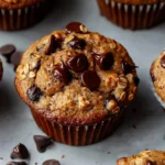 Chocolate Chip Oatmeal Muffins