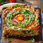 Breakfast Veggie Crinkle Cake