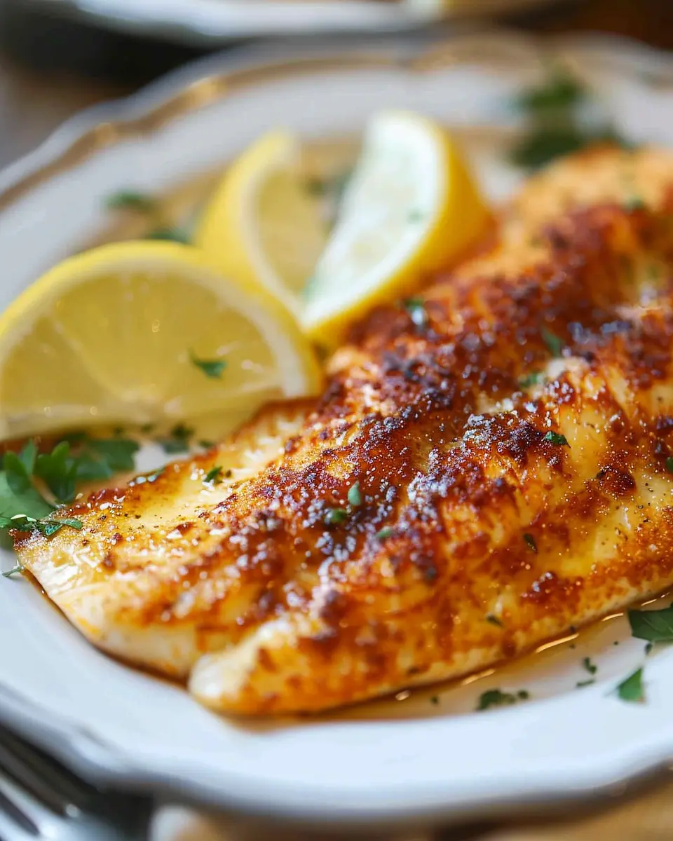 Pan Fried Lemon Butter Tilapia