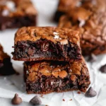 The BEST Fudgy Chewy Brookies