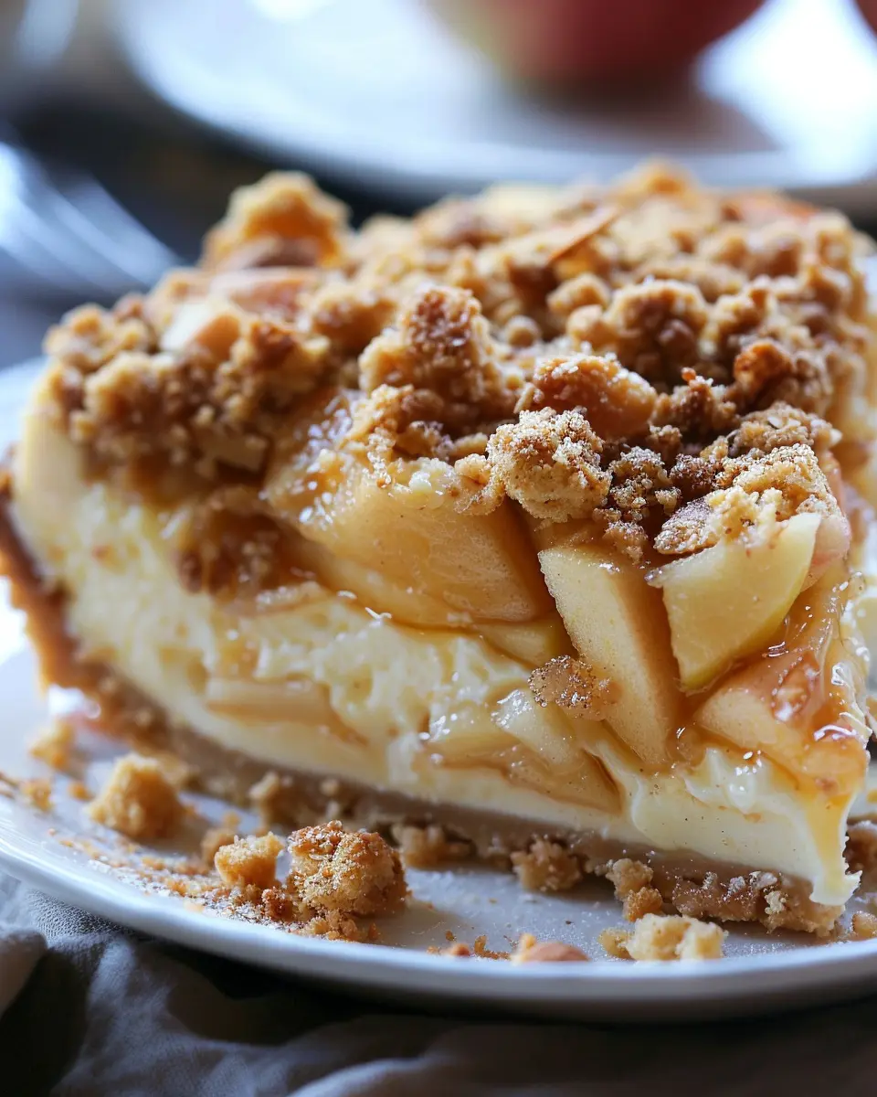 Apple Crumble Cheesecake