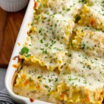 Chicken Alfredo Lasagna Rolls