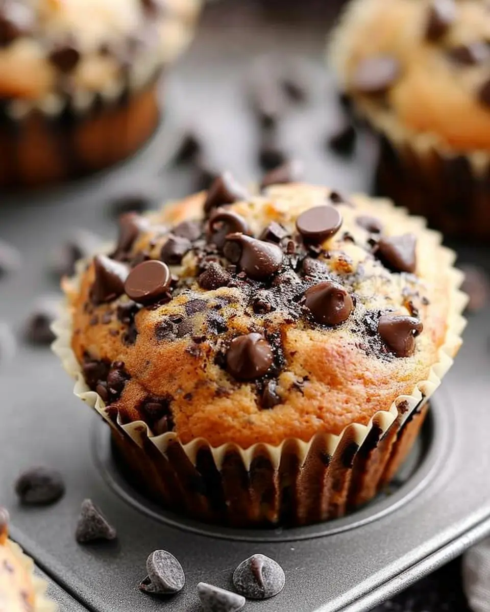 Chocolate Chip Banana Muffins