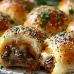 Garlic Parmesan Cheeseburger Bombs Recipe