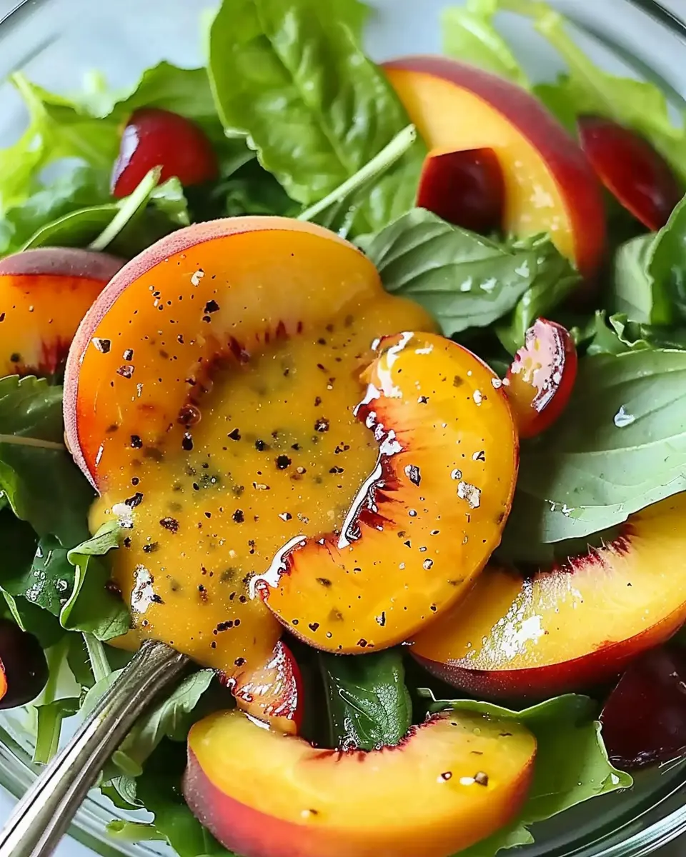 Peach Honey Dijon Balsamic Vinaigrette: Your Sweet Summer Delight