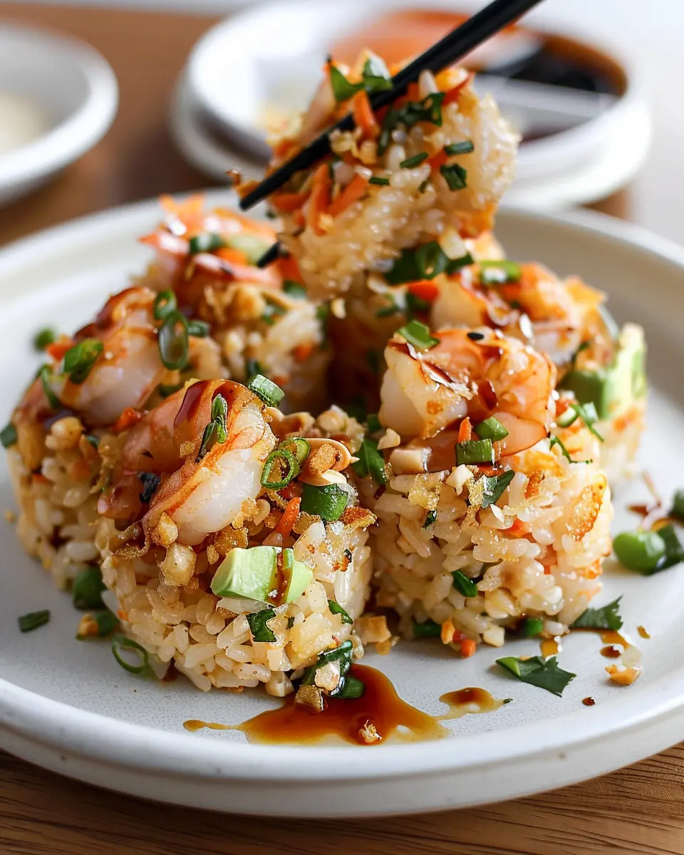 Crispy Rice with Spicy Shrimp Salad: A Flavorful Twist for Dinner