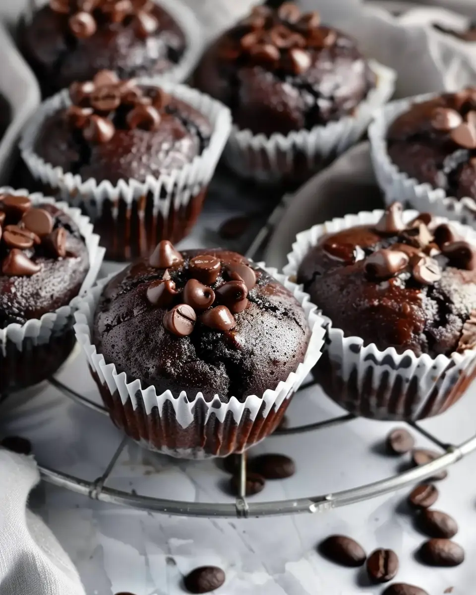Double Chocolate Espresso Muffins
