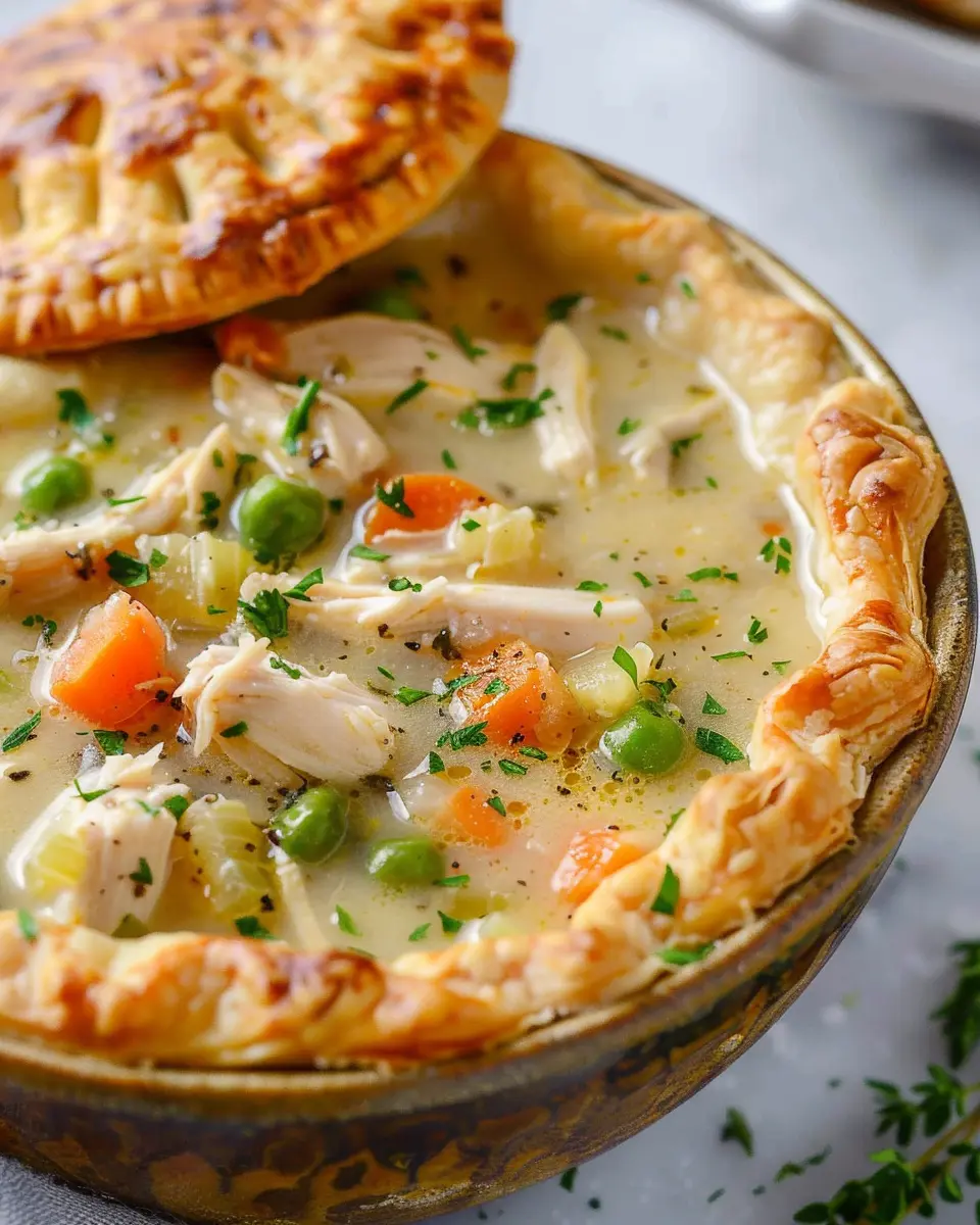 Chicken Pot Pie Soup: Easy Comfort Food with Turkey Bacon Delight