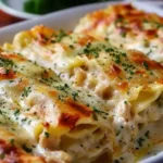 Chicken Alfredo Lasagna Rolls Recipe