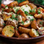 Creamy Mustard Roasted Potatoes