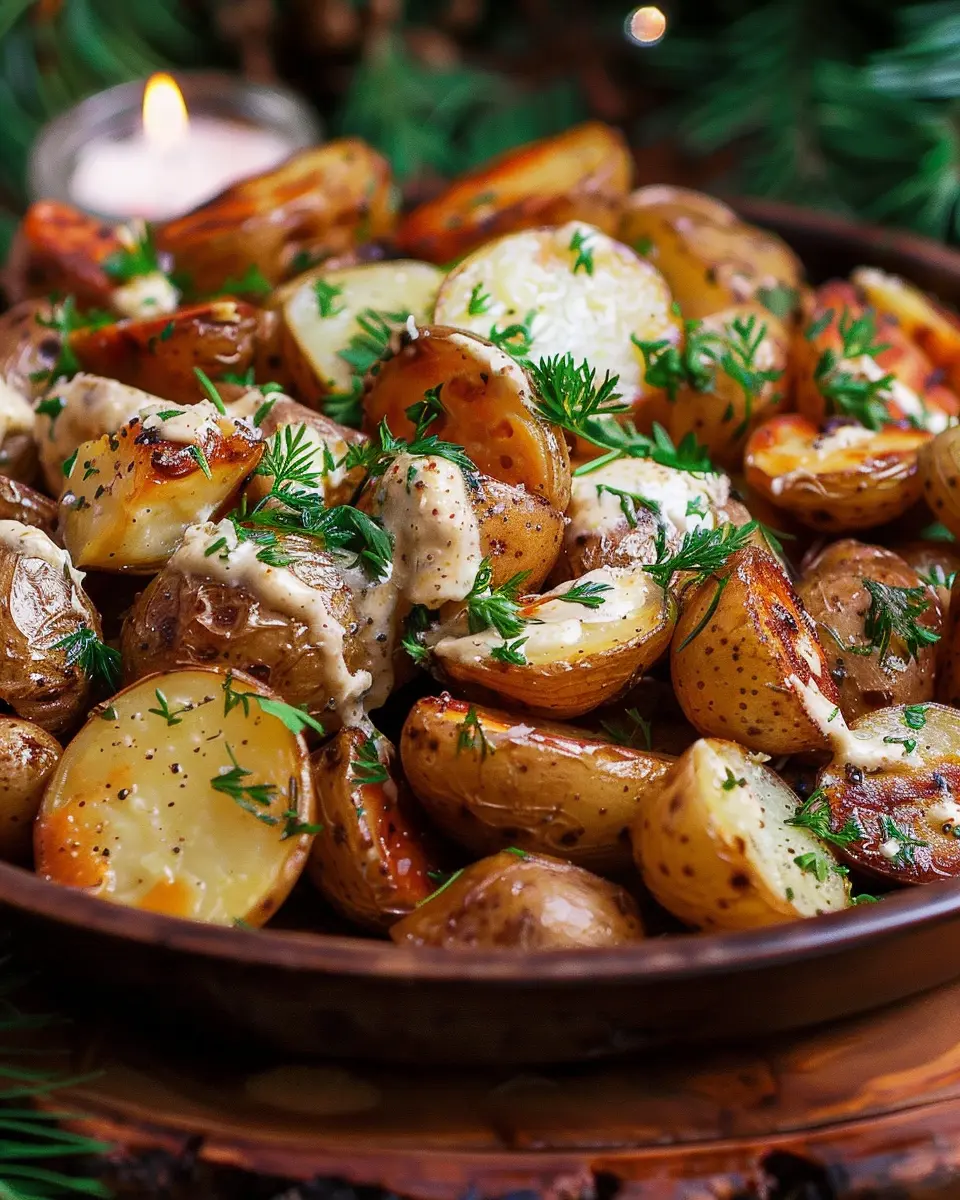 Creamy Mustard Roasted Potatoes: A Cozy Side Dish Delight