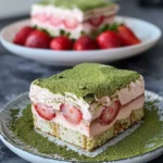 Strawberry Matcha Tiramisu