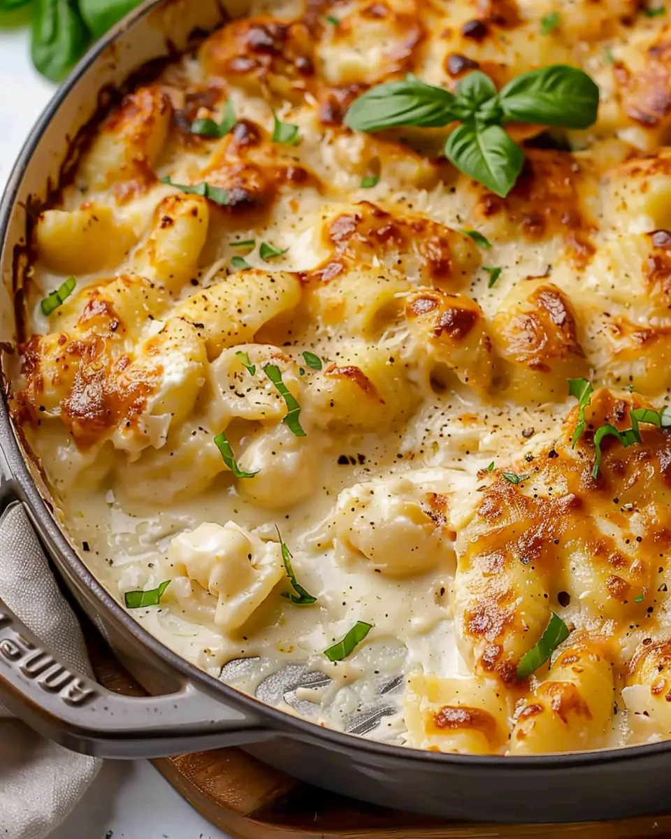 Chicken Alfredo Gnocchi Bake