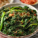 Korean Spinach Side Dish (Sigeumchi Namul)