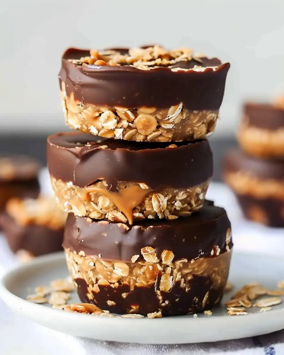 No-Bake Peanut Butter Oat Cups