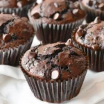 Bakery Style Double Chocolate Chip Muffins